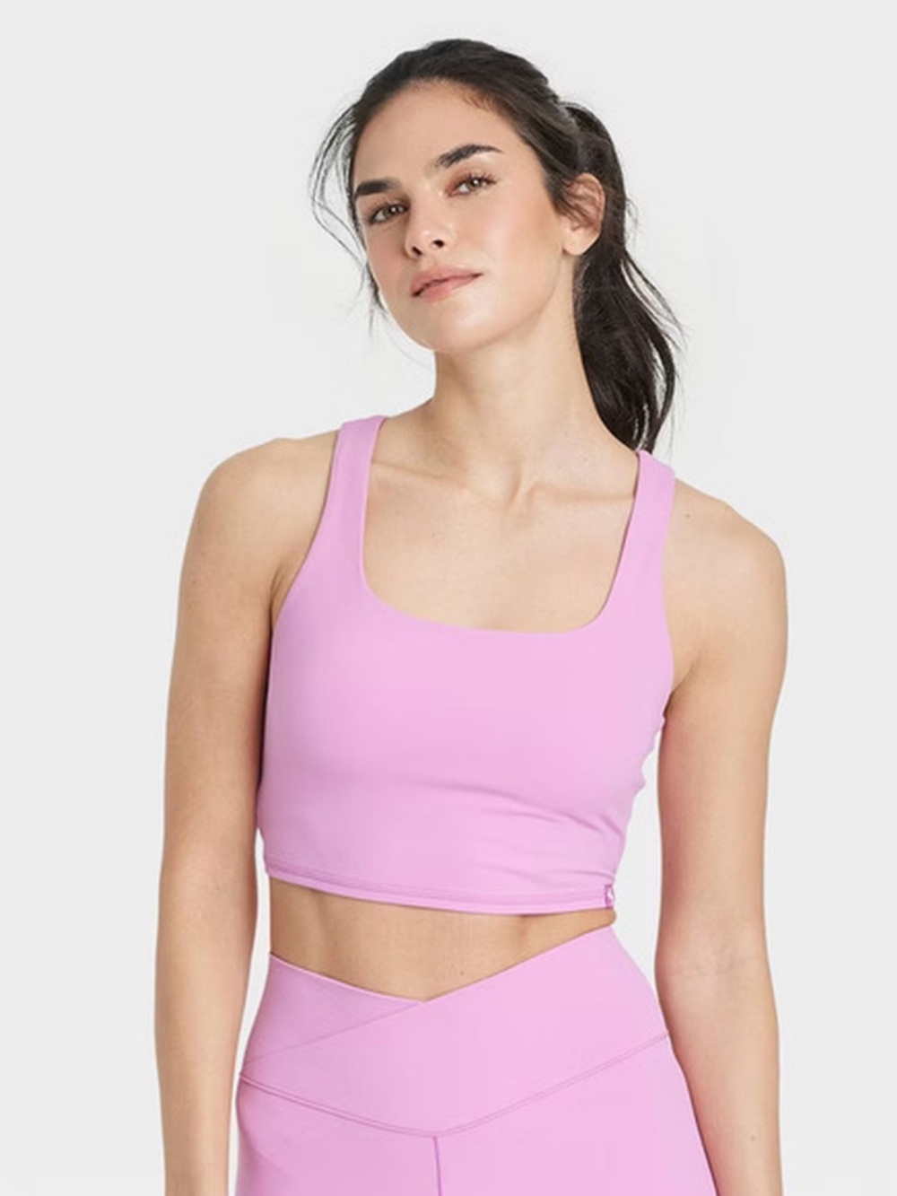 NWT JoyLab Longline Mesh Back Sports Bra